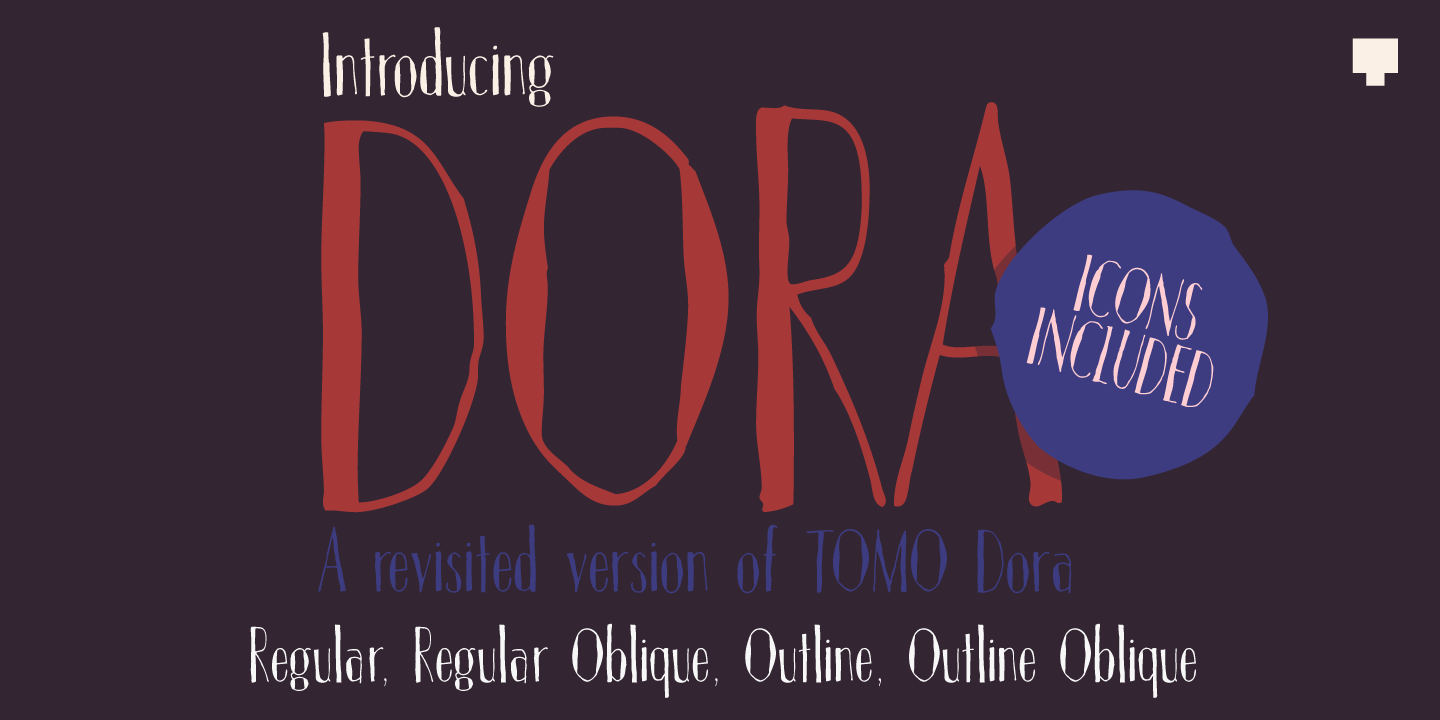 Beispiel einer TOMO Dora Sans-Schriftart #1
